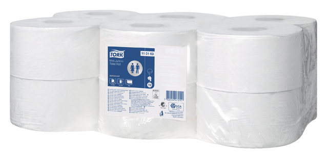 Toiletpapier Tork T2 Universal 1-laags 240mtr wit 110163