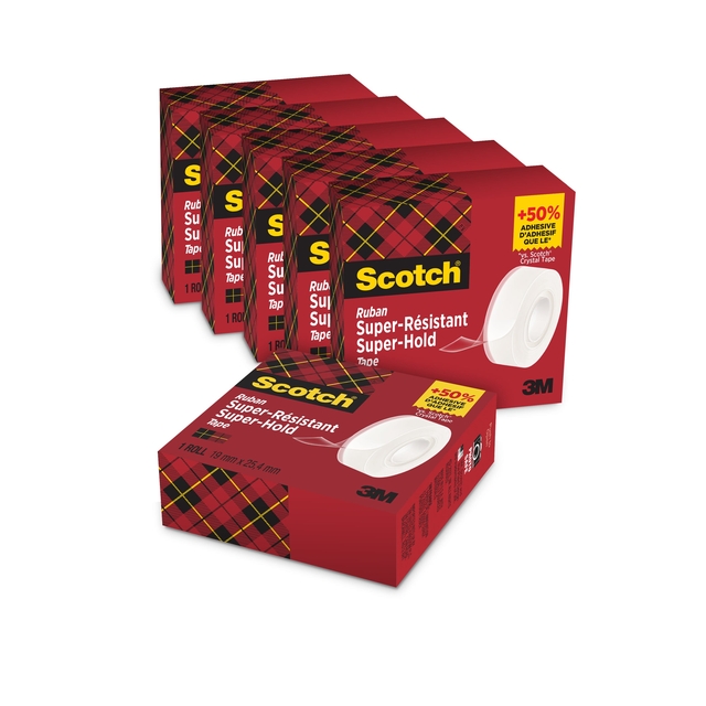 Plakband Scotch 700 Super Hold 19mmx25.4m transparant