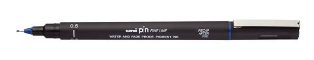 Fineliner Uni-ball Pin 0.5mm blauw 12 stuks