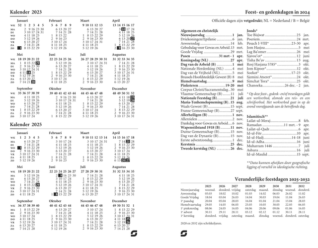 Agendavulling 2025 Succes Junior 1dag/1pagina