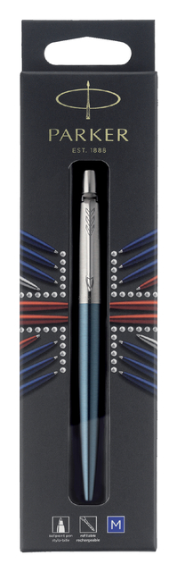 Balpen Parker Jotter Waterloo blue CT medium blister à 1 stuk