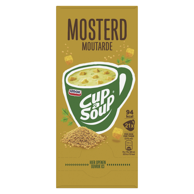 Cup-a-Soup Unox mosterd 21x175ml