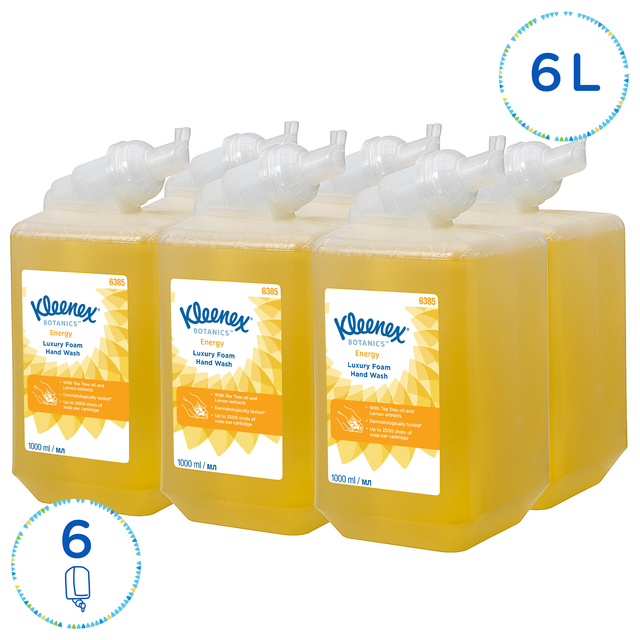 Handzeep Kleenex  Botanics foam geel 1000ml 6385