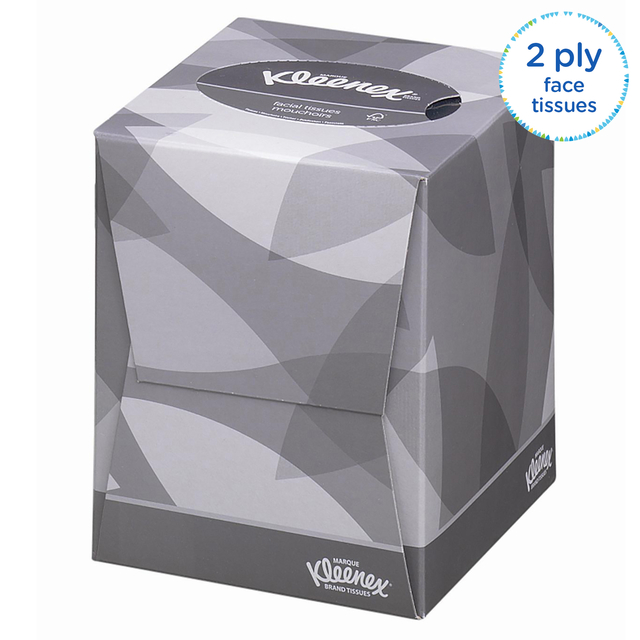 Facial tissues Kleenex 2-laags kubus 12x88stuks wit 8834