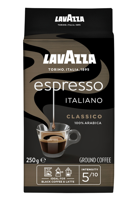 Koffie Lavazza gemalen Caffè Espresso 250gr