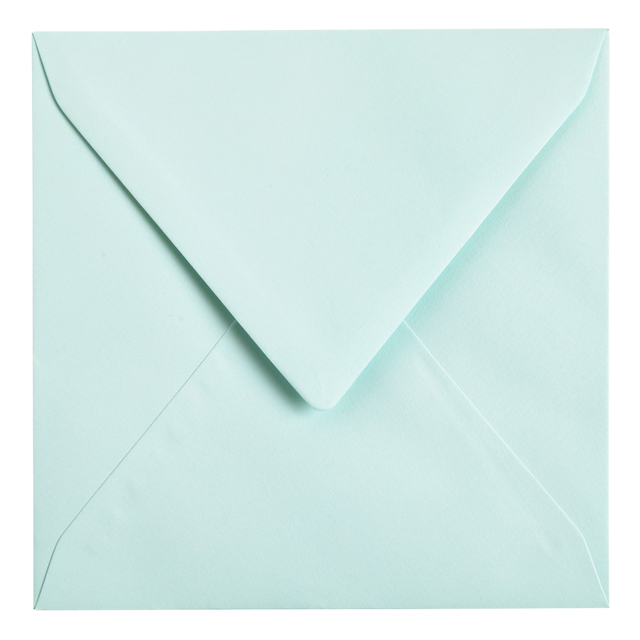 Envelop Papicolor 140x140mm zeegroen pak à 6 stuks