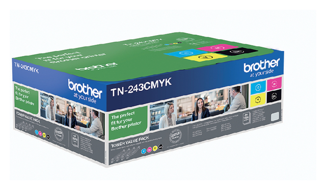 Toner Brother TN-243 zwart + 3 kleuren