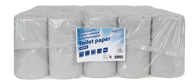 Toiletpapier Cleaninq 2-laags 400vel rc wit