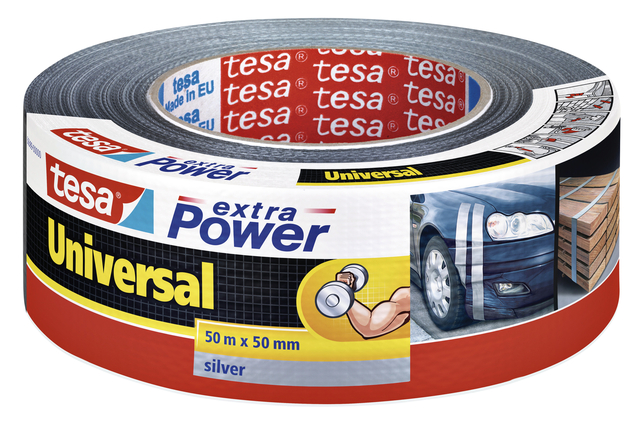 Duct tape tesa® extra Power Universal 50mx50mm grijs