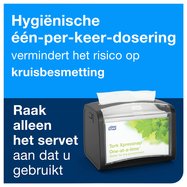 Servetten Tork Xpressnap® 1/2 vouw 2-laags 1000 stuks naturel 12880