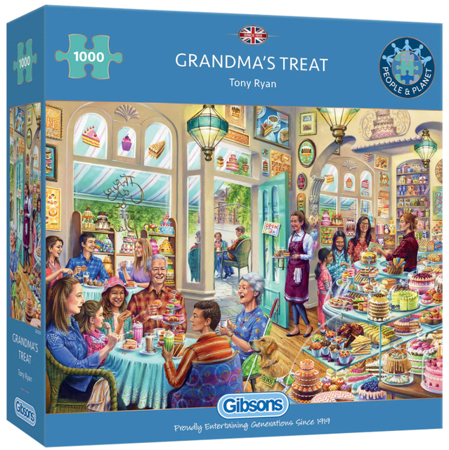 Puzzel Gibsons Grandma's Treat 1000st