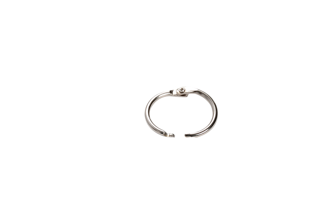 Boekbindersring Creativ Company 19mm zilver 10 stuks