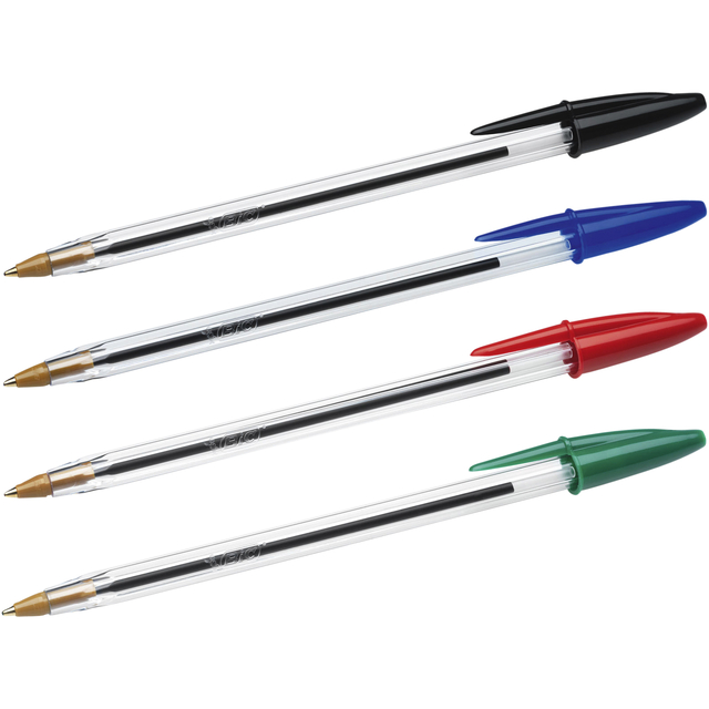 Balpen Bic Cristal medium rood