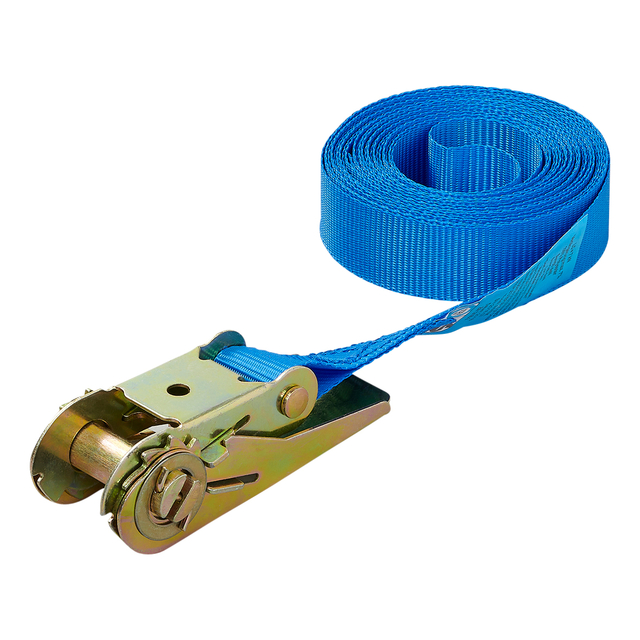 Spanband ProPlus blauw met ratel 5m