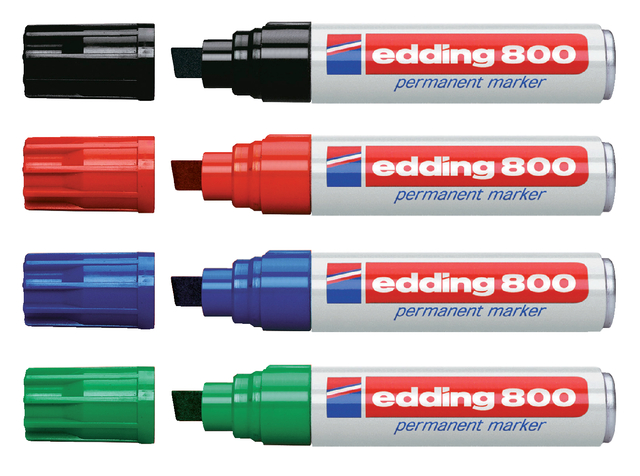 Viltstift edding 800 schuin 4-12mm blauw