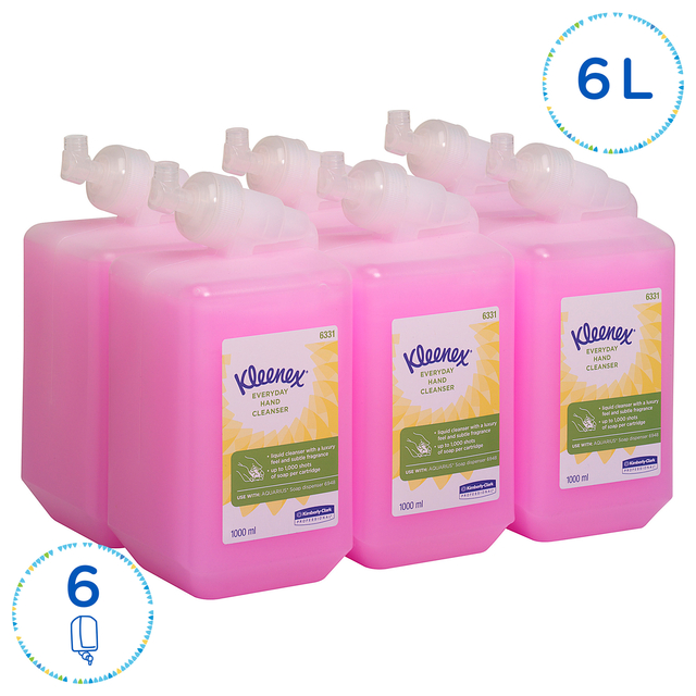 Handzeep Kleenex dagelijk gebruik roze 1000ml 6331