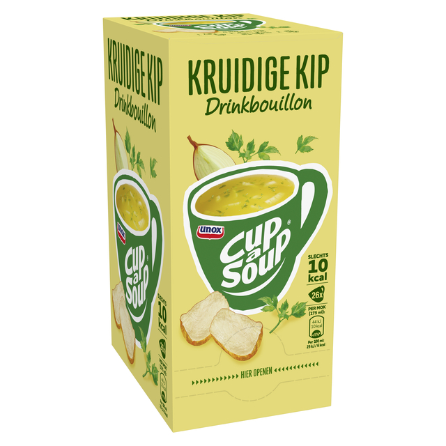 Cup-a-Soup Unox heldere bouillon kruidige kip 26x175ml