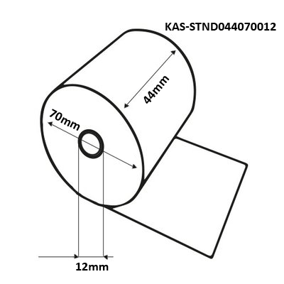 Thermorol 44x70x12mm 60mtr Thermisch - 50 stuks