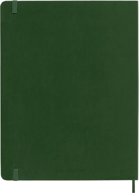 Notitieboek Moleskine XL 190x250mm lijn soft cover myrtle green