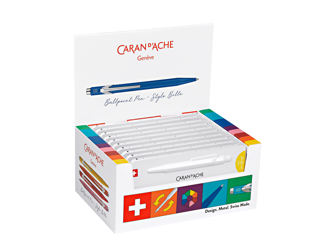 Balpen Caran d'Ache Colormat-X 849 display á 10 stuks assorti