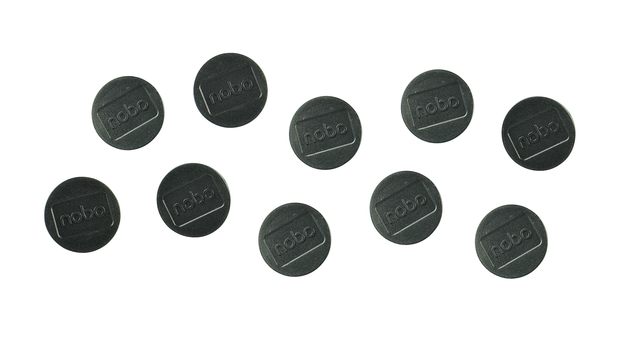 Magneet Nobo 32mm 800gr zwart 10 stuks