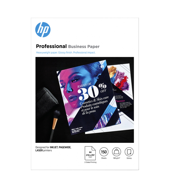 Fotopapier laser HP 3VK91A A4 180gr glans wit 150 vel