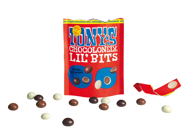 Chocolade Tony's Chocolonely Lil'Bits triple chocolade mix 120 gram