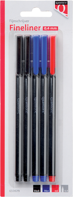 Fineliner Quantore 188 rond 0.4mm assorti