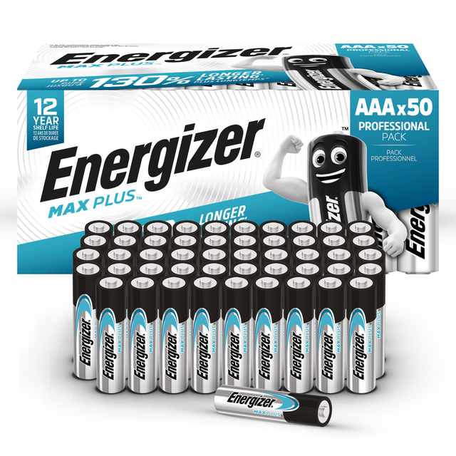 Batterij Energizer Max Plus 50xAAA alkaline