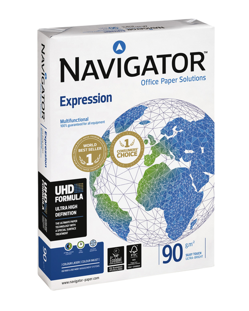 Kopieerpapier Navigator Expression A4 90gr wit 500 vel