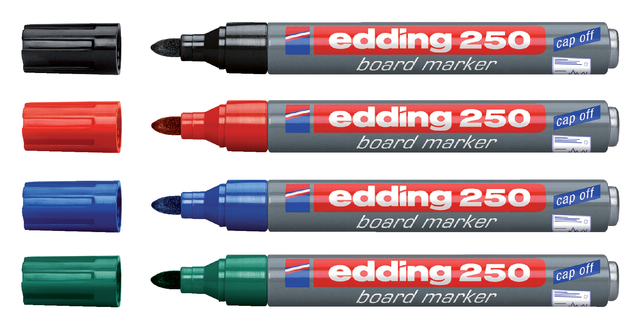 Viltstift edding 250 whiteboard rond 1.5-3mm groen