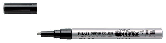 Viltstift PILOT Super Color lakmarker fijn zilver