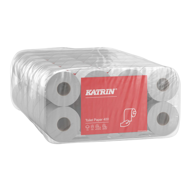 Toiletpapier Katrin 2-laags 400vel 48rollen wit