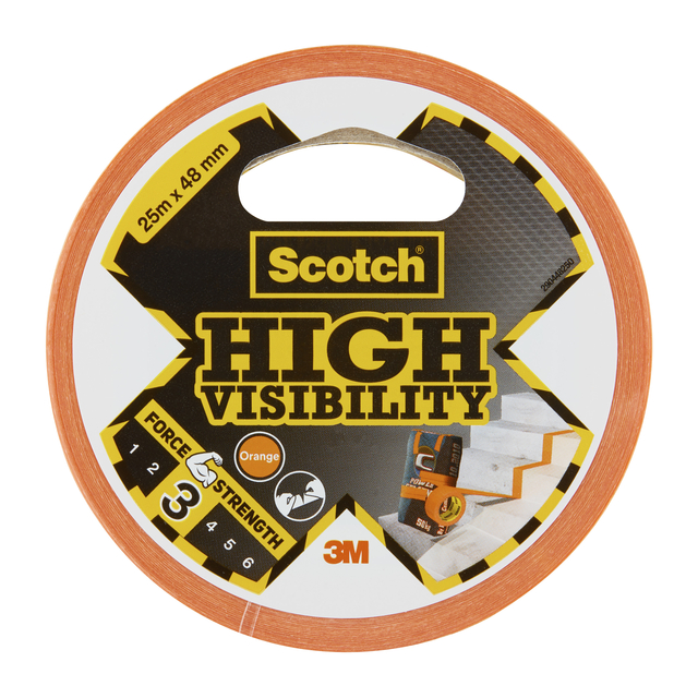 Plakband Scotch high visibility 48mmx25m oranje