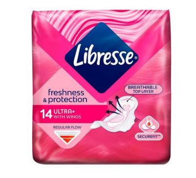 Libresse Maandverband Ultra Normaal Wing 14 st. Per 16x16st