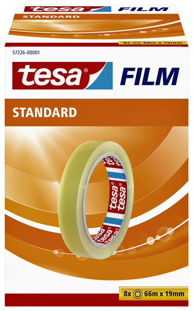 Plakband tesafilm® Standaard 66mx19mm transparant