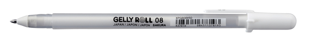 Gelschrijver Sakura Gelly Roll 08 medium 0.4mm wit