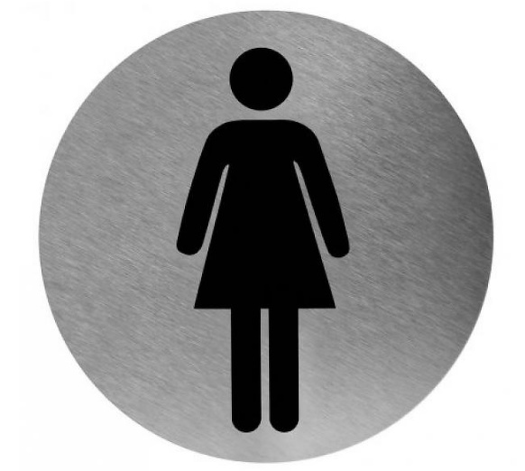 Mediclinics - Pictogram vrouw RVS