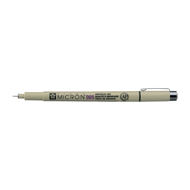 Fineliner Sakura Pigma Micron 005 0.2mm zwart