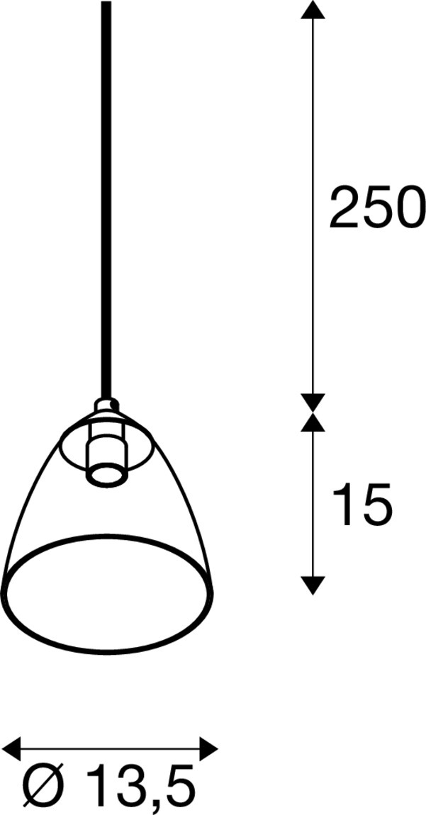 PARA CONE GL wit/transparant 1xGU10