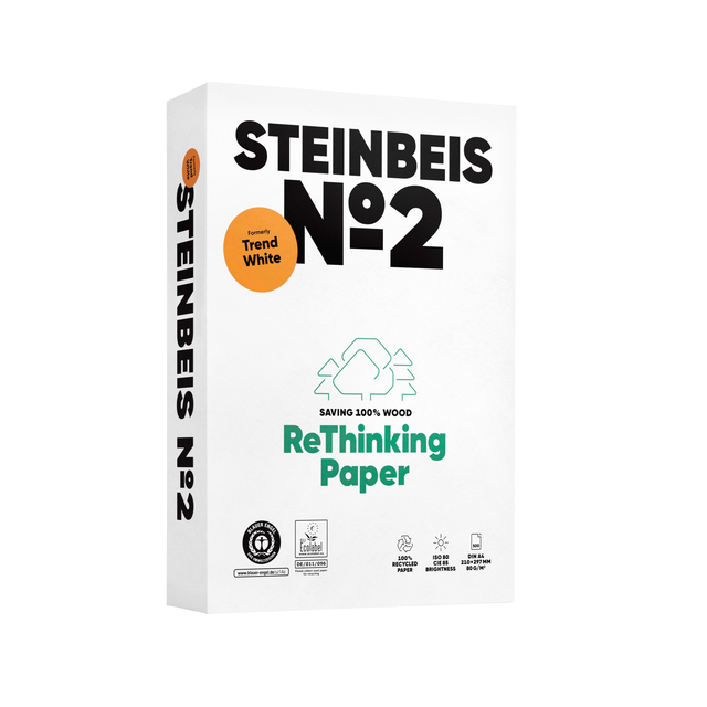 Kopieerpapier Steinbeis No2 A4 80gr wit 500 vel