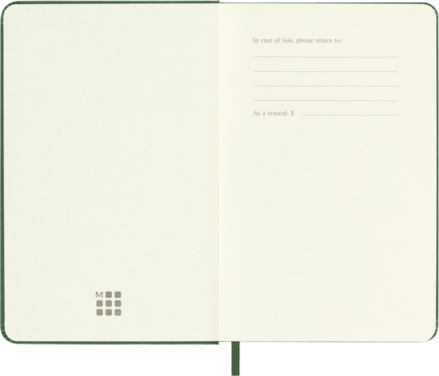 Agenda 2025 Moleskine 12M Planner Weekly 7dagen/1pagina pocket hc myrtle green