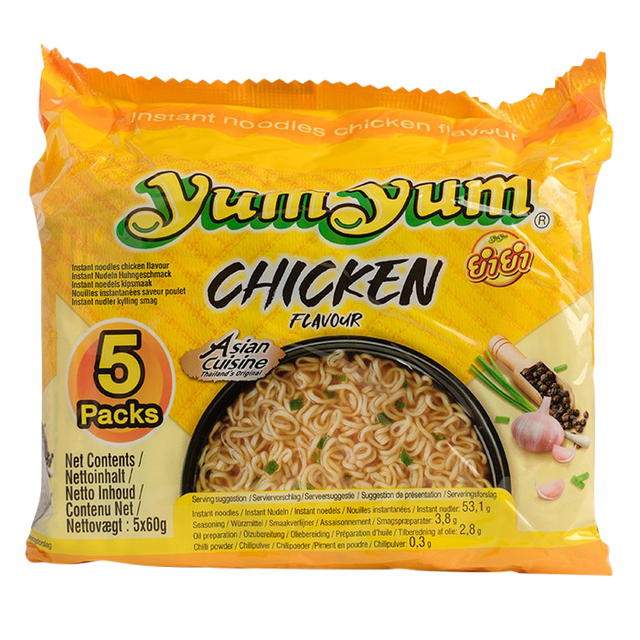 Noodles Yum Yum kip bami 5-pack 5x60gr