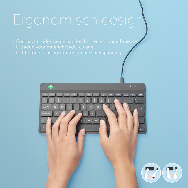 Toetsenbord R-Go Ergonomisch Compact Break QWERTY