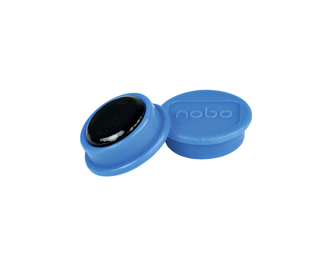 Magneet Nobo 13mm 100gr blauw 10 stuks