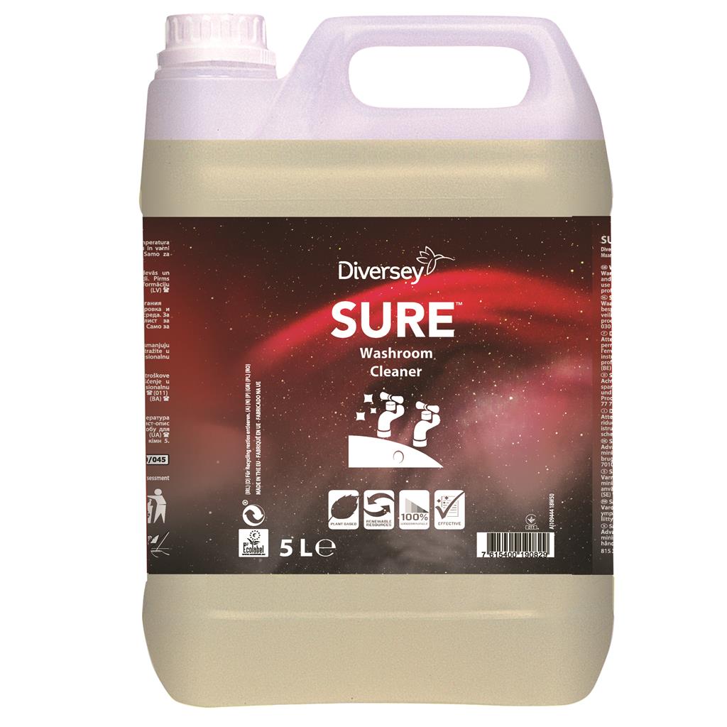 SURE Washroom Cleaner Sanitairreiniger doos 2x5ltr