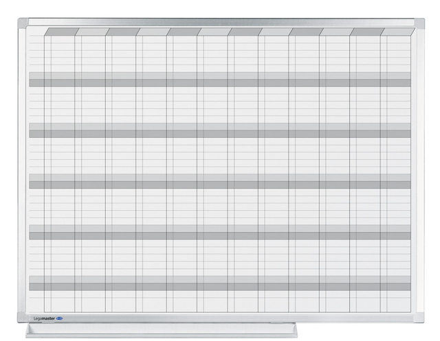 Planbord Legamaster professional jaarplanner hor 90x120cm