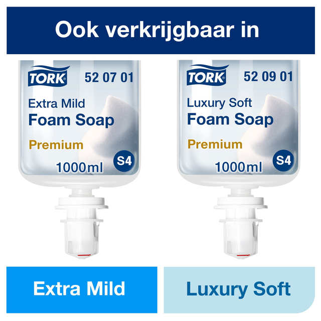 Handzeep Tork S4 foam mild geparfumeerd 1000ml 520501