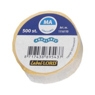 Labellord Aqua etiket MA zonder weg op rol 500st