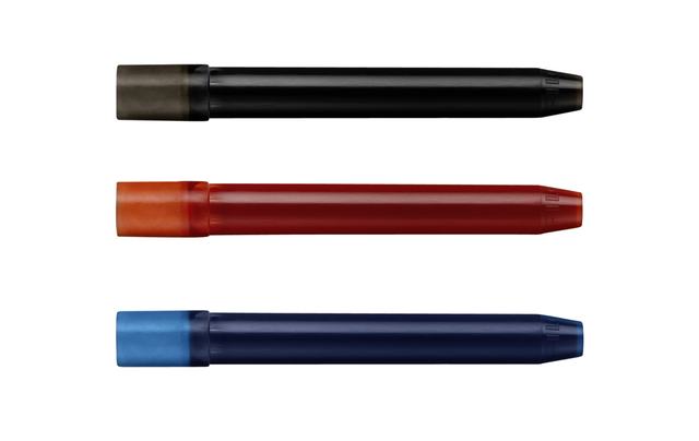 Inktpatroon PILOT Begreen Hi-Tecpoint V5/V7 zwart set à 3 stuks